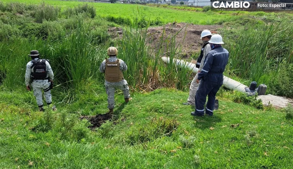 Guardia Nacional ubica tomas clandestinas de gasolina en Palmar de Bravo