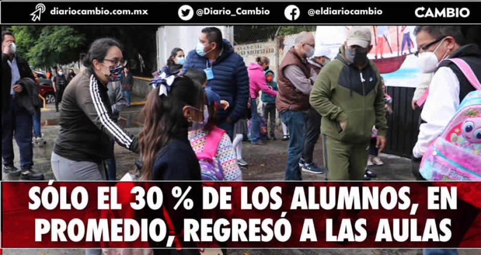 Ausentismo, sello del primer día del regreso a clases presenciales (FOTOS Y VIDEOS)