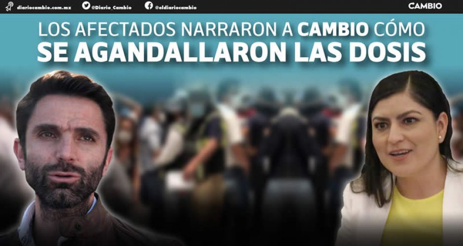 Rodrigo Abdala vacuna a casi 400 funcionarios y compinches de Claudia en CU y desplazó a brigadistas BUAP (FOTOS Y VIDEO)