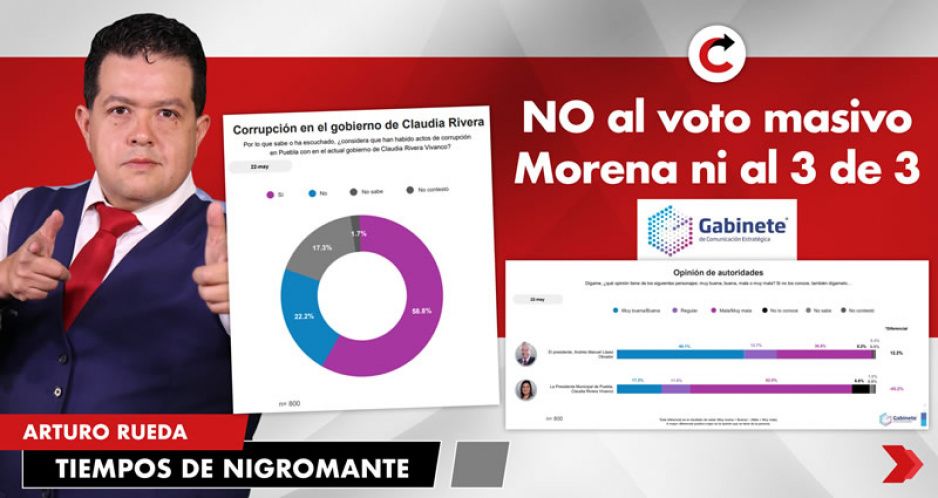 NO al voto masivo Morena ni al 3 de 3