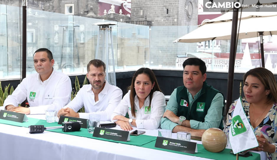 Dirigente nacional del PVEM y Jimmy Natale inician renovación de los comités municipales en Puebla (VIDEO)