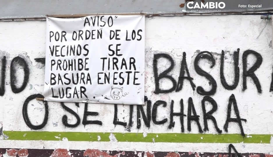 Vecinos de la Purísima en Tehuacán amenazan con linchar a quien tire basura