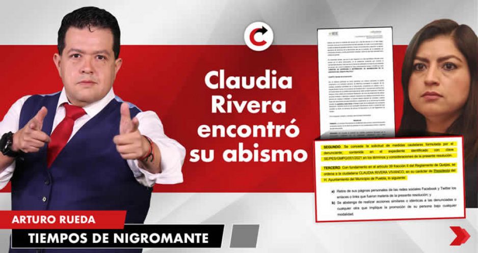 Claudia Rivera encontró su abismo