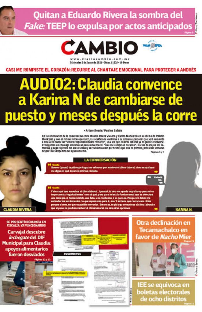 AUDIO2: Claudia convence a Karina N de cambiarse de puesto y meses después la corre