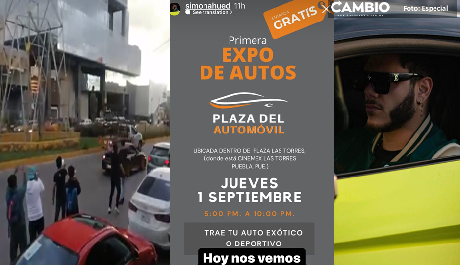 ¡Como el Fofo Márquez! Simón Ahued cierra Las Torres para presumir autos de lujo (VIDEO)