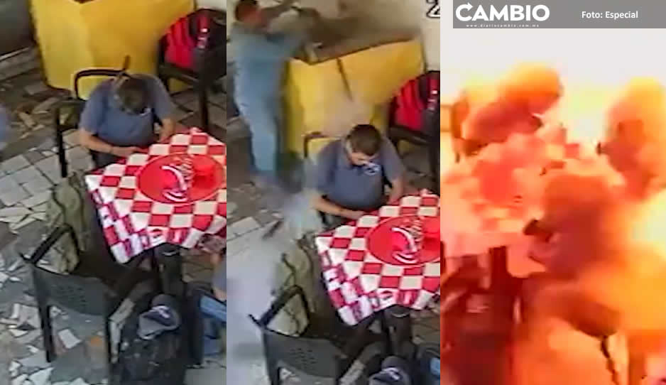 FUERTE VIDEO: Así se vivió la explosión en un puesto de comida en Durango