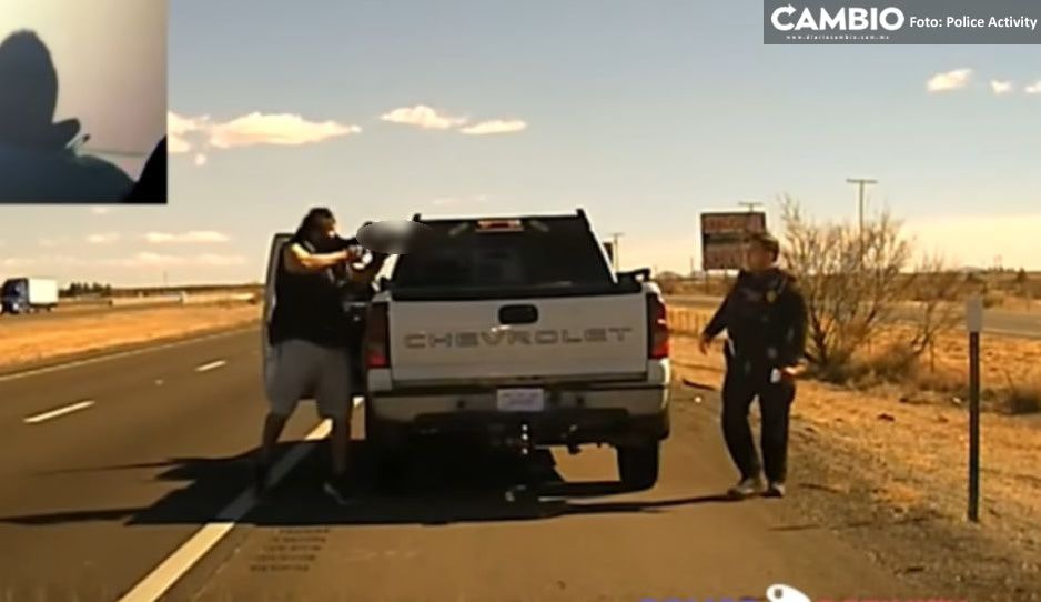 Frontera mortal: Captan momento exacto en que narco ejecuta a policía (VIDEO)