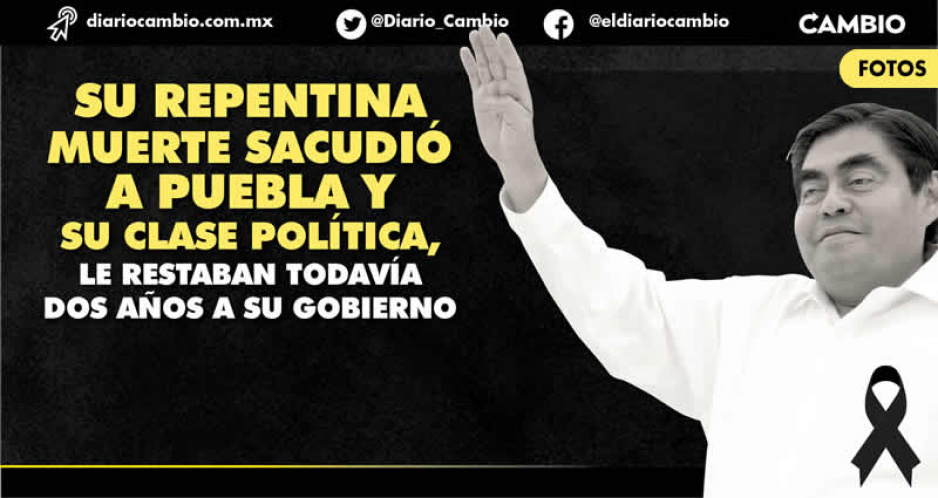 Muerte del gobernador Barbosa sacude a Puebla