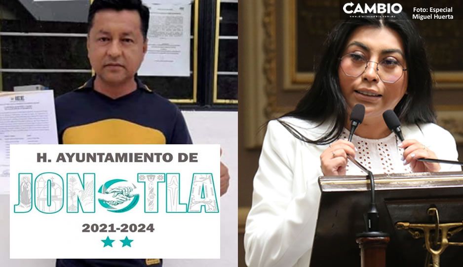 Diputados truenan vs edil de Jonotla por poner en logo a los Pumas y la Virgencita