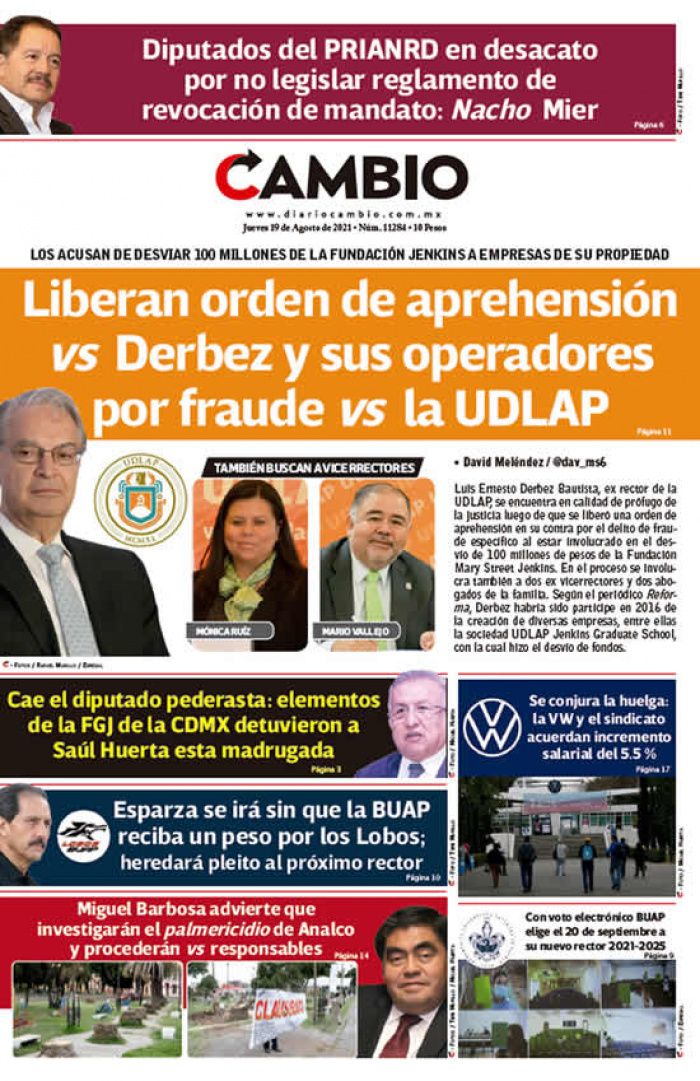 Liberan orden de aprehensión vs Derbez y sus operadores por fraude vs la UDLAP