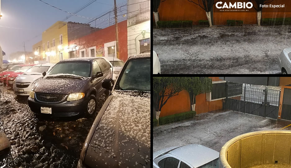 ¡Se cae el cielo! Intensa lluvia con granizo en el Centro Histórico (VIDEO)