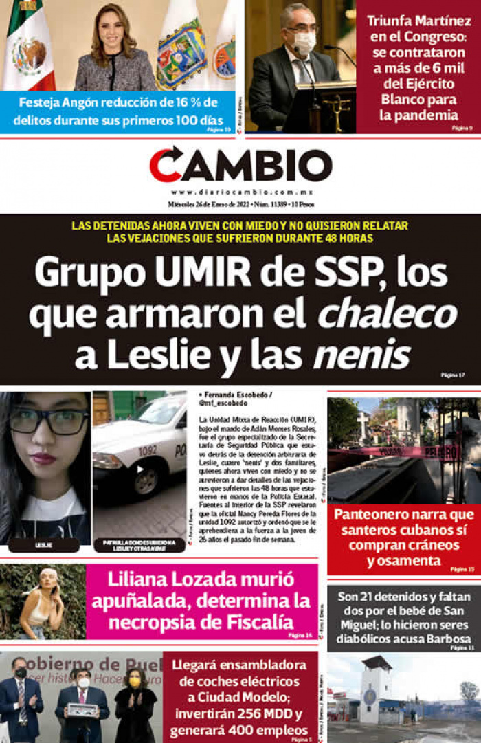 Grupo UMIR de SSP, los que armaron el chaleco a Leslie y las nenis