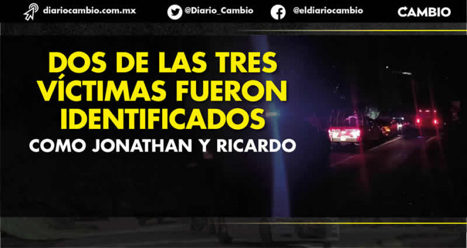 En presunto ajuste de cuentas ejecutan a tres jóvenes en un picadero de Atlixco