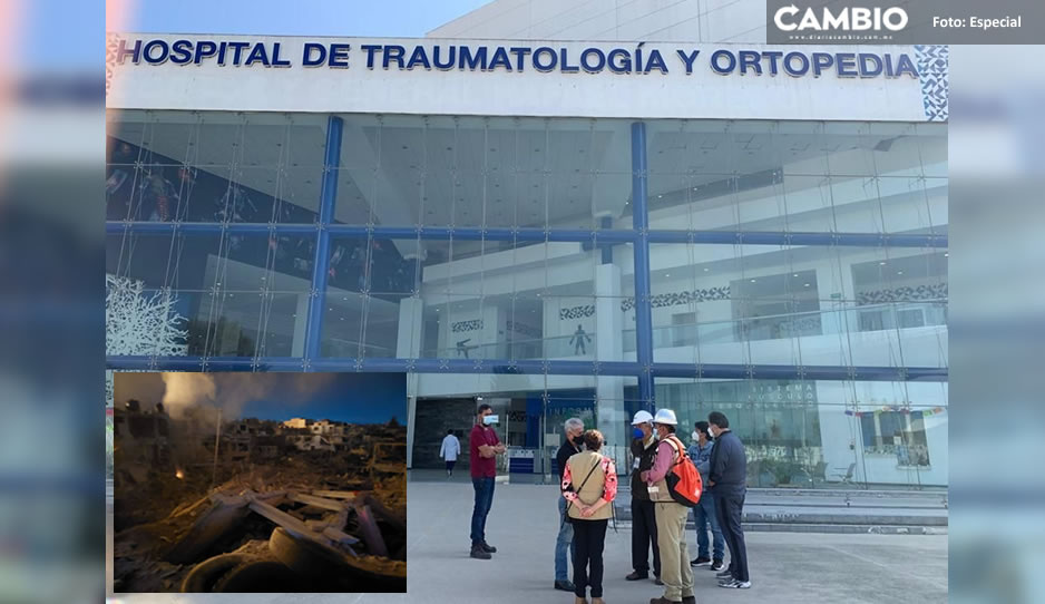 Infraestructura inspecciona el Hospital de Traumatología tras explosión en Xochimehuacan