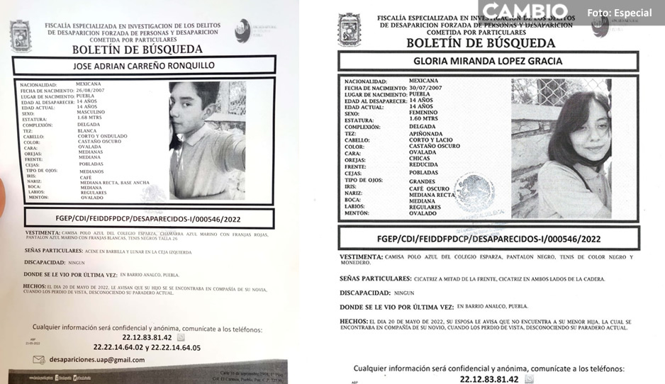 Adrián Carreño desapareció en Analco junto con su novia Gloria ¡Ayuda a localizarlos!