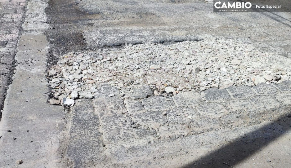 ¡Parecen cráteres! Secretario de Infraestructura reconoce que las calles de Puebla están en pésimas condiciones (VIDEO)