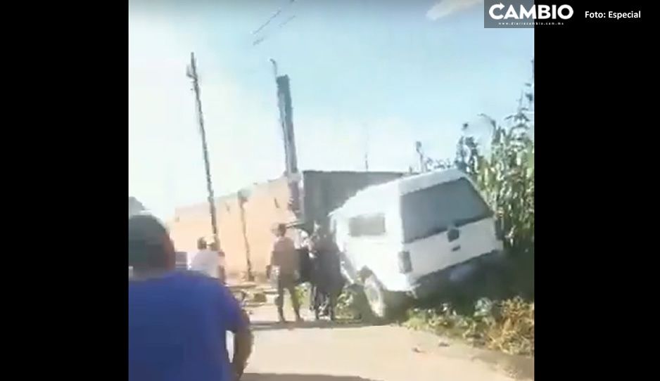 Borrachazo en Cholula: Así fue el sufrimiento de un ciclista tras ser atropellado junto con su niñito (VIDEO)