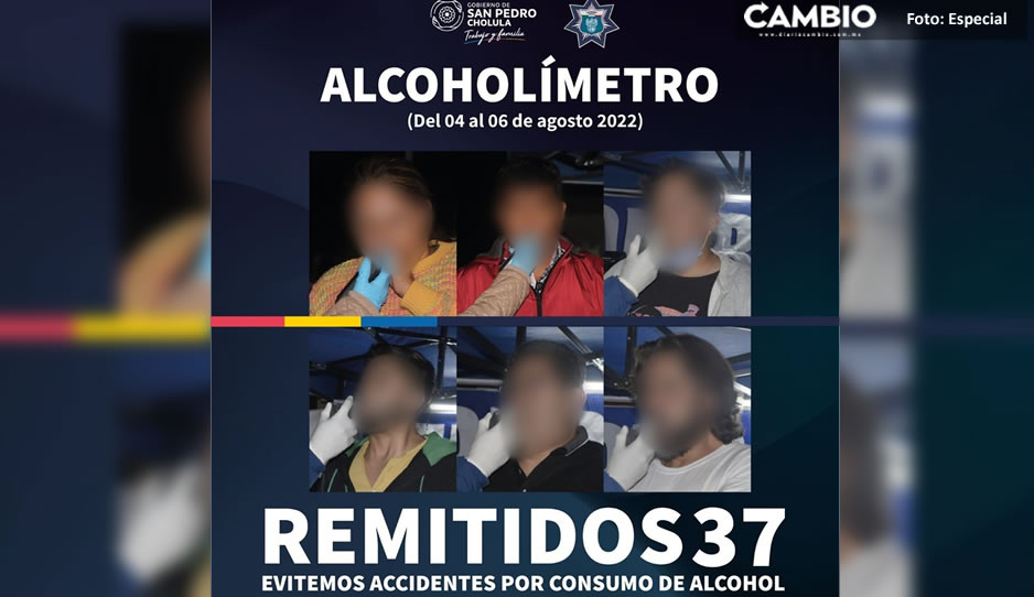 SSC San Pedro remite a 37 conductores por Operativo Alcoholímetro