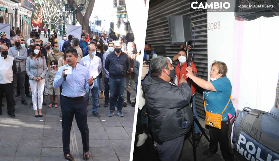 Eduardo Rivera inaugura remodelación de la 5 de Mayo entre reclamos de comerciantes (FOTOS Y VIDEOS)