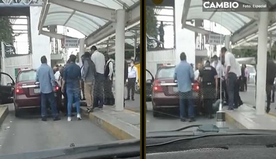 VIDEO: Taxistas golpean a conductor de Uber y lo acusan de ladrón en la CAPU