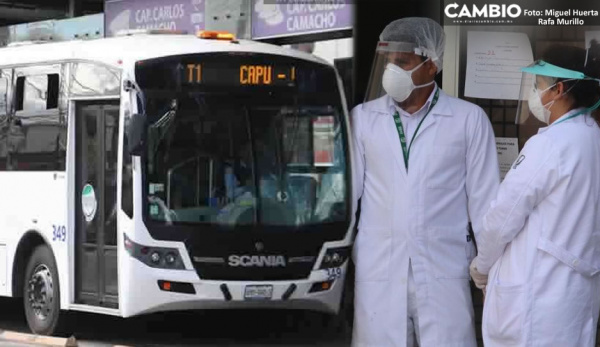 RUTA ya NO será gratis para el personal médico en Puebla