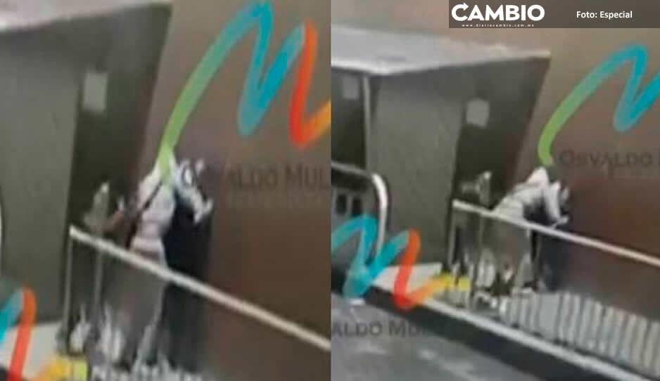 Pequeñito valiente intenta evitar que su mamá sea asaltada en Ecatepec (VIDEO)