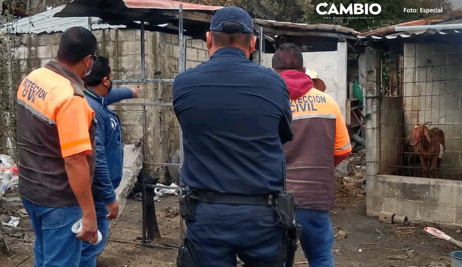 Reportan fuerte explosión dentro de vivienda en Huejotzingo