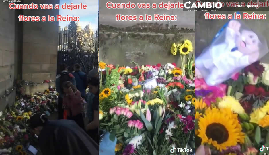 ¿¡Qué es eso!? Dejan muñeco del Dr. Simi en homenaje a la reina Isabel II (VIDEO)