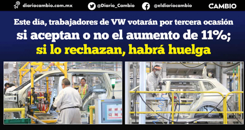 Tercera llamada en Volkswagen: hoy votan la misma oferta de 11 % de aumento, si se rechaza habrá huelga