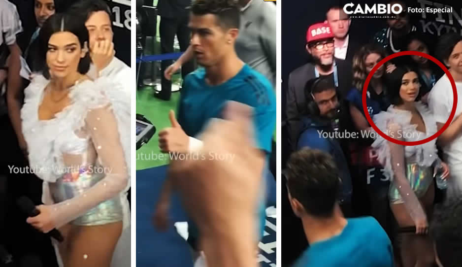 VIDEO: Dua Lipa suspira al ver por primera vez a Cristiano Ronaldo