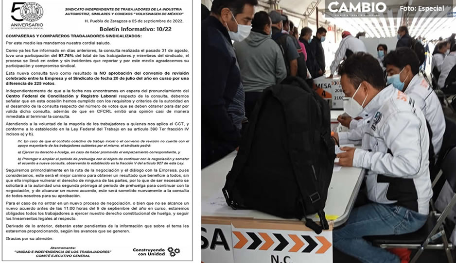 ¡Tic-tac! Sindicato de la Volkswagen buscará prórroga para emplazamiento de huelga