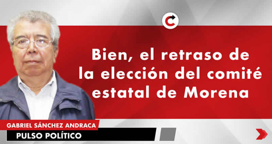 Bien, el retraso de la elección del comité estatal de Morena