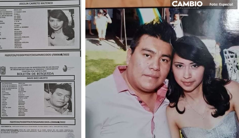 Desaparecen Jocelin y su esposo David cuando iban a “La Cuchilla” ¡Ayuda a localizarlos!