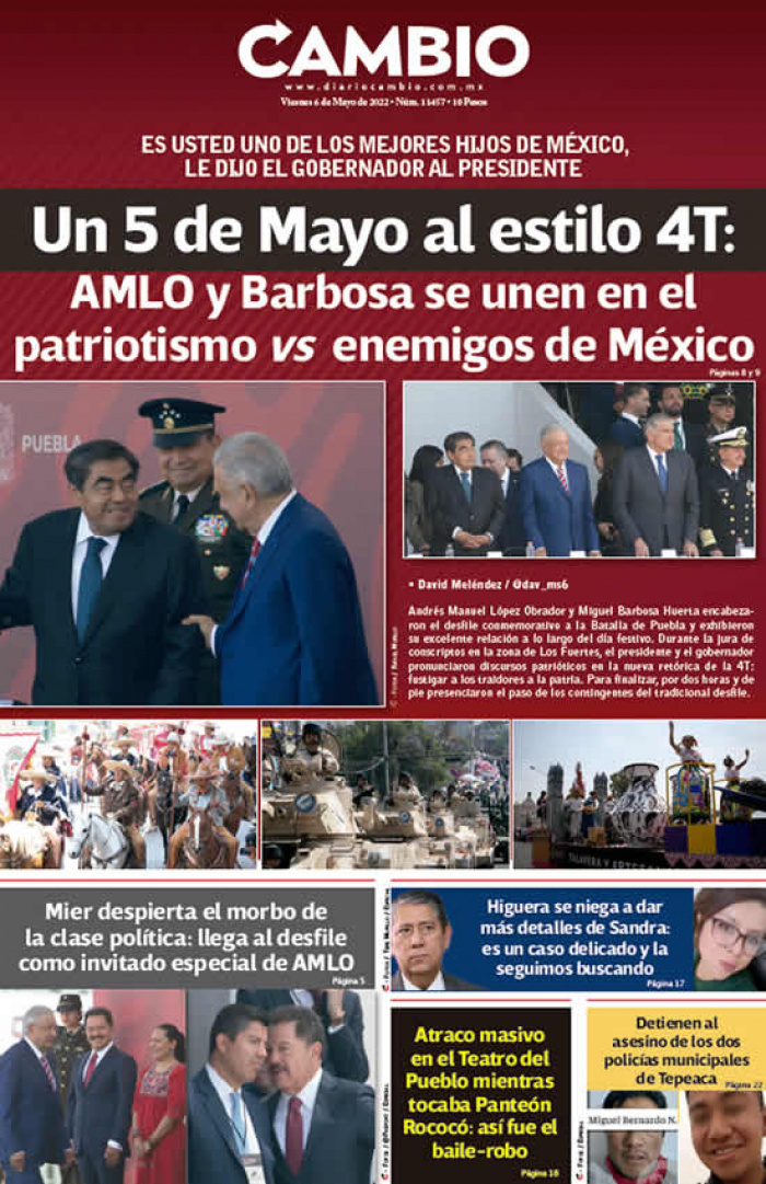 Un 5 de Mayo al estilo 4T: AMLO y Barbosa se unen en el patriotismo vs enemigos de México