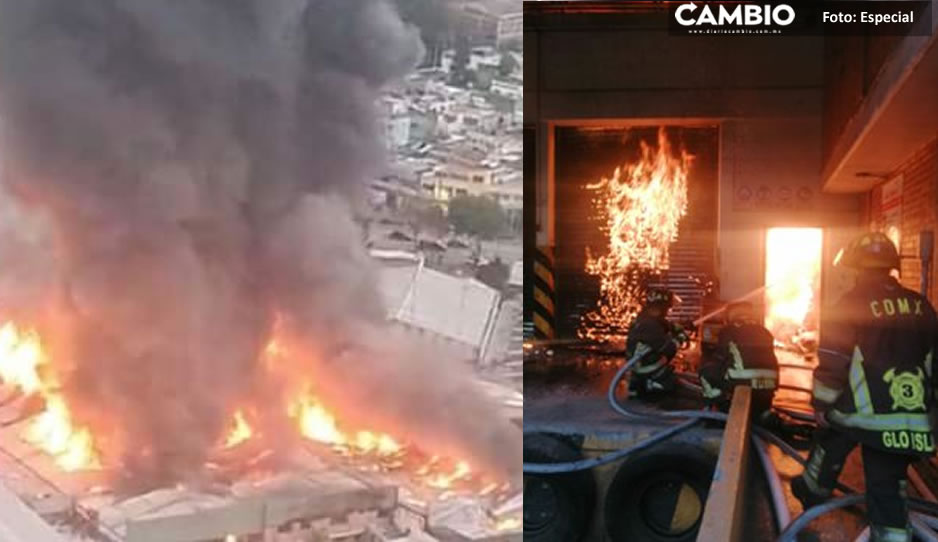 FOTOS y VIDEO: Así fue el terrible incendio en fábrica de Azcapotzalco