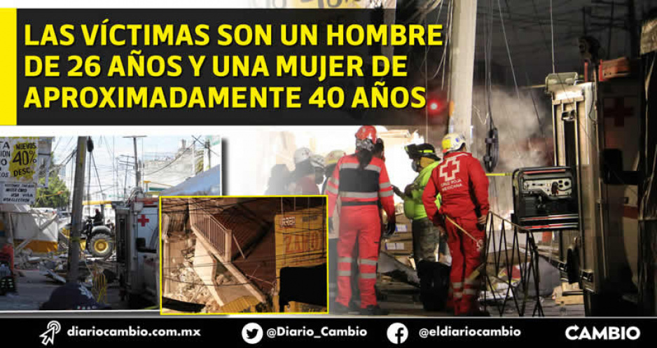 Ya son dos muertos por la explosión y se ve difícil rescatar a los dos atrapados en el primer nivel (FOTOS Y VIDEO)