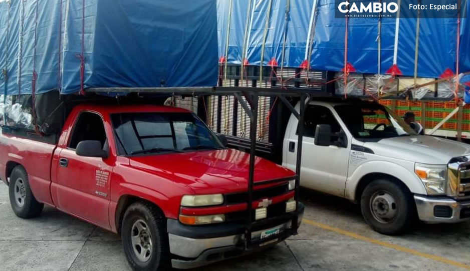 ¡Qué bárbaros! Se roban camioneta cargada con ataúdes en pleno Centro de Tepeaca