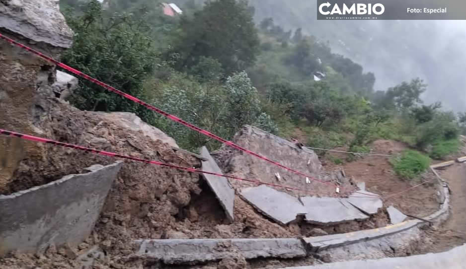 Desalojan a familias de la Sierra Negra ante intensas lluvias