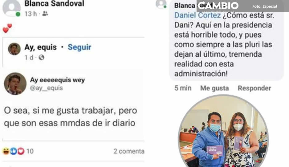 Critican a regidora de Juan C. Bonilla por publicar que era &quot;una mamada ir a trabajar diario&quot;