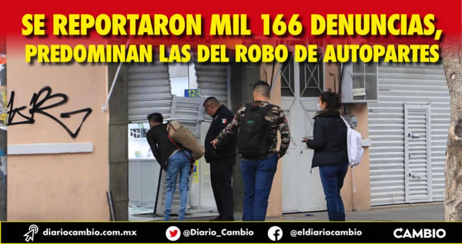 Inseguridad imparable en la ciudad de Puebla: robos subieron 10 % en junio