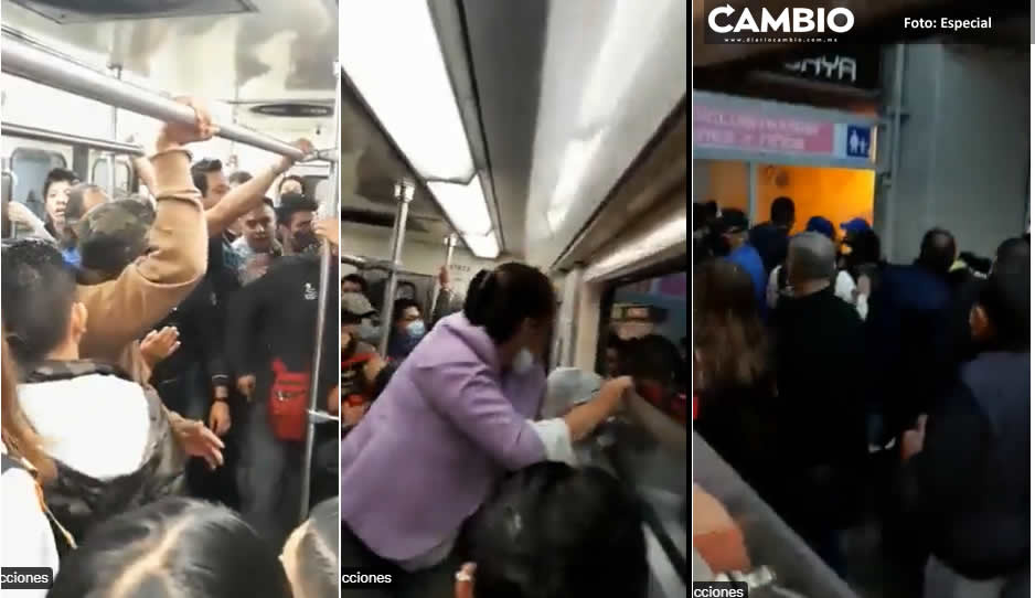 ¡Caos en el metro! Pasajero acuchilla a 3 personas en la estación Chabacano (VIDEO)
