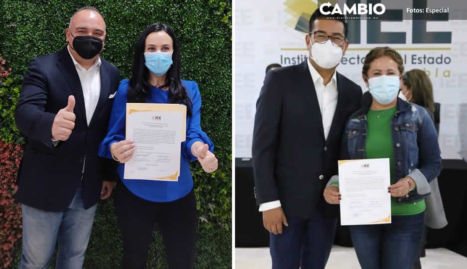 IEE entrega constancias a Mónica Rodríguez y Norma Sirley Reyes
