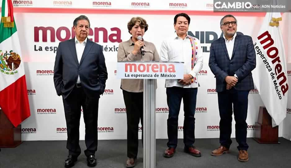 Morena presenta a Delfina Gómez como precandidata a la gubernatura de Edomex