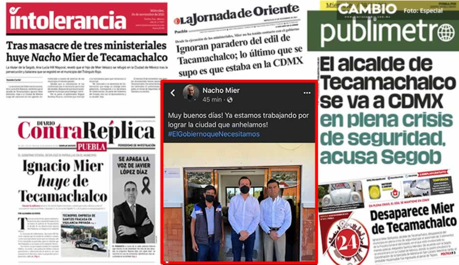 Mier Bañuelos está en Tecamachalco: medios mintieron sobre su fuga