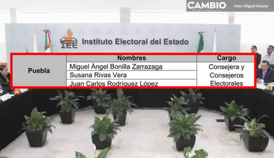 Susana Rivas, Miguel Bonilla y Juan Rodríguez se perfilan para ser los nuevos Consejeros Estatales del IEE