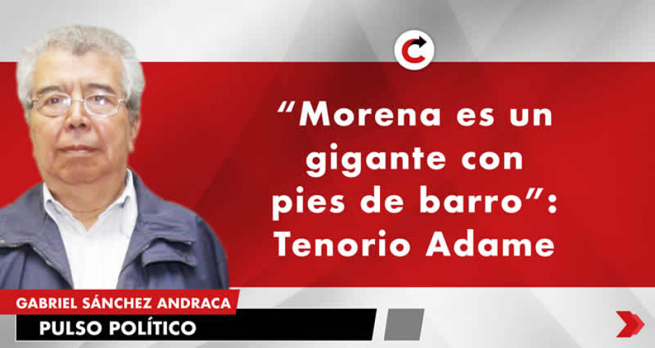 “Morena es un gigante con pies de barro”: Tenorio Adame