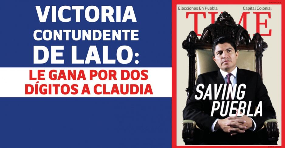 Victoria contundente de Lalo Rivera: le gana por dos dígitos a Claudia Rivera Vivanco