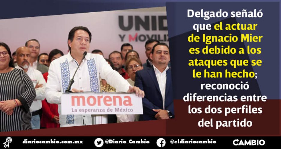 Delgado respalda a Nacho en denuncia por ataques en su contra: pide dirimir diferencias sin afectar a Morena (VIDEO)