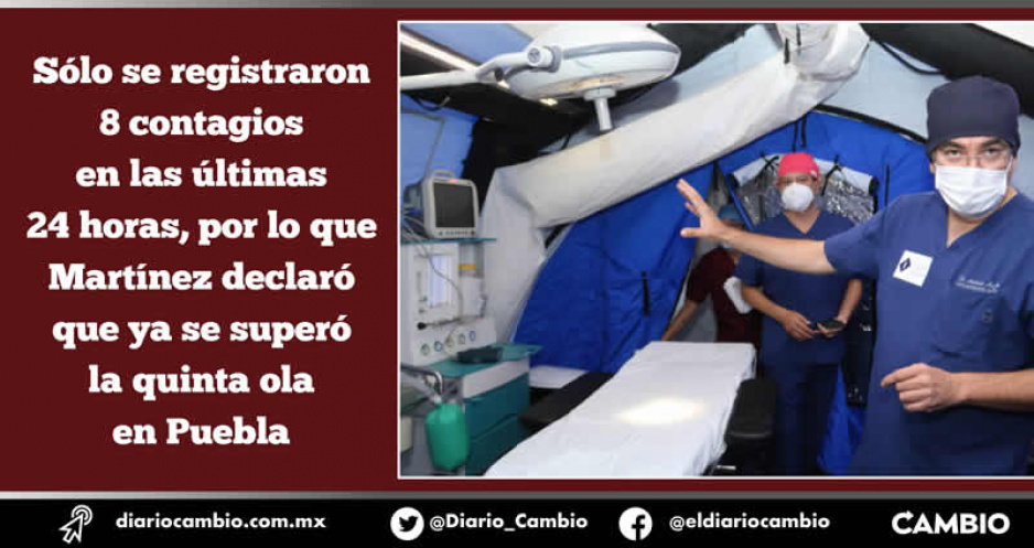 Puebla ya superó la quinta ola de Covid, anuncia el doctor Martínez  (VIDEO)