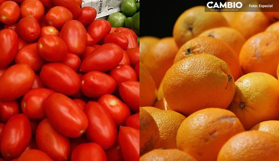Jitomate y naranja por los cielos; estos son los alimentos que elevaron su costo en junio en Puebla